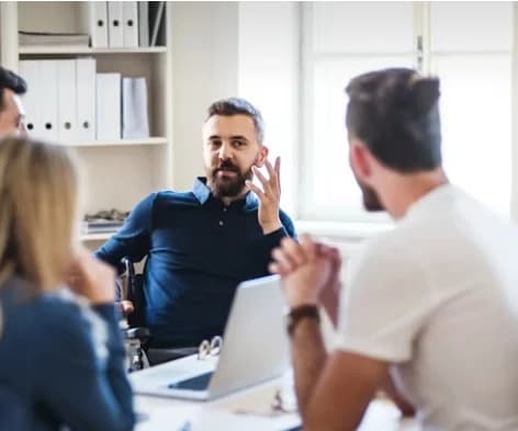 Businessmen in a meeting